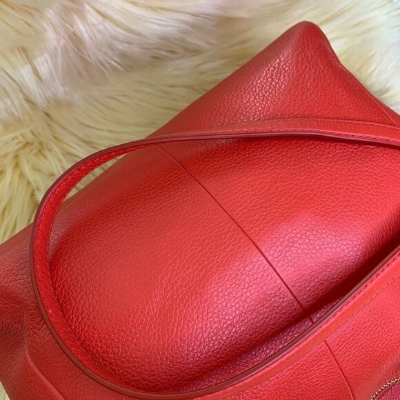 Coach Pebbled Cardinal Leather Kelsey Handbag - Picture 13 of 15